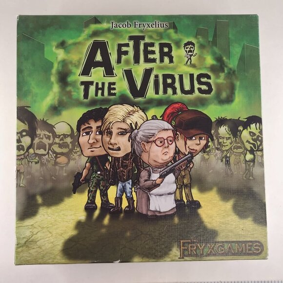 AFTER THE VIRUS Board Card Game Jacob Fryxelius 2017 Zombie Horror - Picture 1 of 5